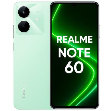 Imagem de Smartphone Celular Realme Note 60 128GB 4GB RAM Tela 6,74&quot; 90Hz Android Câmera 32MP Bateria 5000mAh Verde