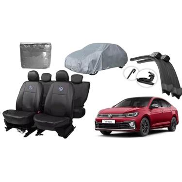 Imagem de Capa de couro +Capa de cobrir + Limpador de para - brisa -VW Virtus 18-23