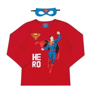 Imagem de Camiseta Infantil Com Máscara Superman Marlan-Masculino