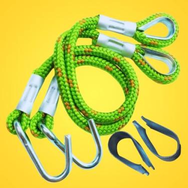 Imagem de Corda Cabo Extensor Alongador mais Protetor de punho | Rede De Descanso e Dormir | (KIT Corda 60cm + Protetor de Punho) | 5 PONTOS@ (Verde)