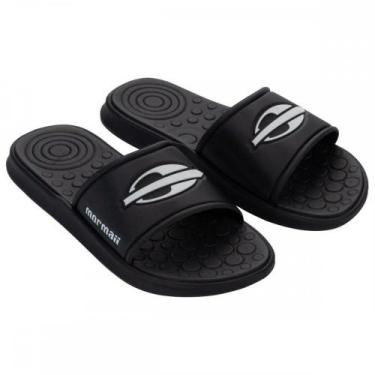 Imagem de Chinelo Mormaii 11406bm Quiver Pro Gaspea Slide Masculino, Preto, 41