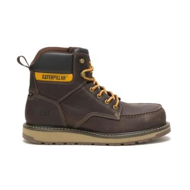 Imagem de Bota de trabalho Calibrate Steel Toe, Couro masculino marrom, 10 Wide
