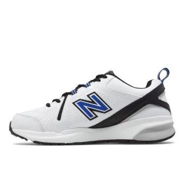 Imagem de New Balance Tênis masculino 608v5 Cross Trainer, Branco/Team Royal, 17