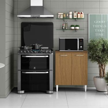 Imagem de Balcão Cozinha Com Tampo 70cm Com 2 Portas Joana A09 - D'rossi Atacama