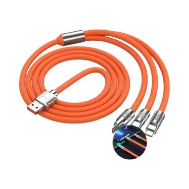Imagem de Cabo De Carregamento Rápido 1.2m 2m 3 Em 1 Para iPhone 11 XS XR iPad A