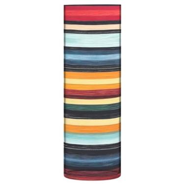 Imagem de JUZIHAI Vaso com listras Serape para flores 9,9 cm x 30 cm Cilindro de plástico moderno vaso de flores para centro de mesa de casamento decoração de casa