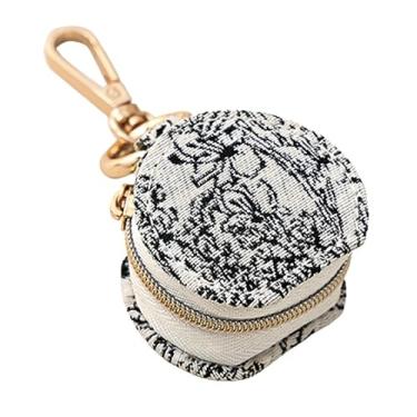 Imagem de ARFUKA Porta-anel – Pequena caixa de joias portátil de viagem, recipiente organizador de joias antiperda com chaveiro, organizador compacto para anéis, joias minúsculas | Ideal para viagens e uso