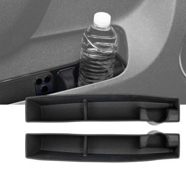 Imagem de Forro de caixa de armazenamento lateral da porta frontal adequado para Chevy Avalanche Suburban Tahoe Silverado para GMC Sierra Yukon 2010-2014 Painel de porta com alça de liberação acima do apoio de
