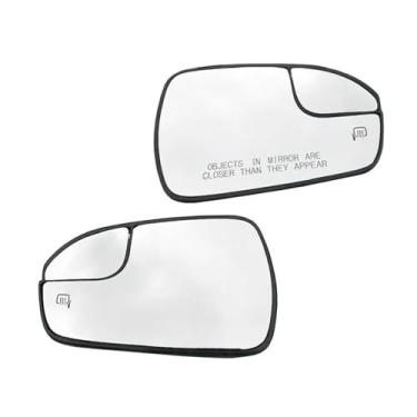 Imagem de Espelho retrovisor lateral esquerdo e direito da porta do carro com aquecimento compatível com Ford Fusion 2013-2020