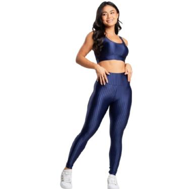 Imagem de Conjunto Fitness Top e Calça New Zig 3D Serra e Mar Kit Roupa Para Academia Treino Moda Fitness-Feminino