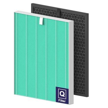 Imagem de FMDZFL Filtro de substituição absorvente de toxina 5510 para purificador de ar Winix 5510 e 5520, 1x HEPA verdadeiro H13 + 1x carvão ativado (peça # 1712-0123-00)