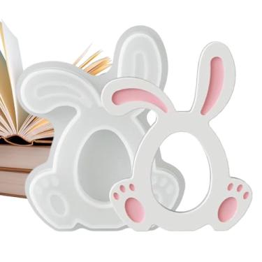 Imagem de Formas De Silicone Para Páscoa | Forma De Artesanato De Páscoa De Coelho - Molde De Cimento - Para Gesso Ornamentos Resina Artesanato Argila Concreto Amantes De DIY Familia E Amigos