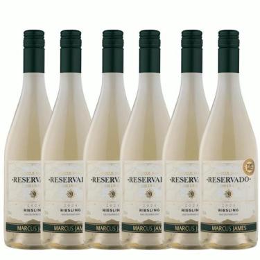 Imagem de Kit 6 Vinho Riesling Marcus James 750ml Aurora Serra Gaucha