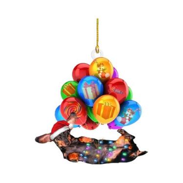 Imagem de Enfeites De Natal Em Forma De Cão Dachshund, Pendurados Para Decoração