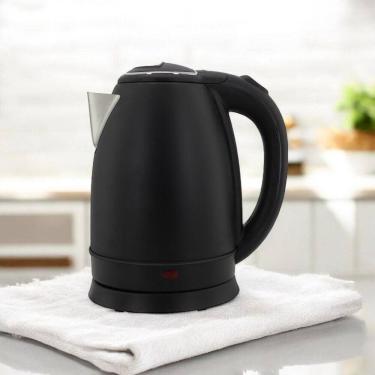 Imagem de Chaleira Elétrica Bigsul 1500W 1,8L em Aço Inox Preto para Uso Diário em Casa 220V