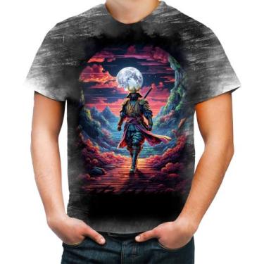 Imagem de Camiseta Desgaste Samurai Ronin Sunset Sem Mestre 7 - Kasubeck Store®,