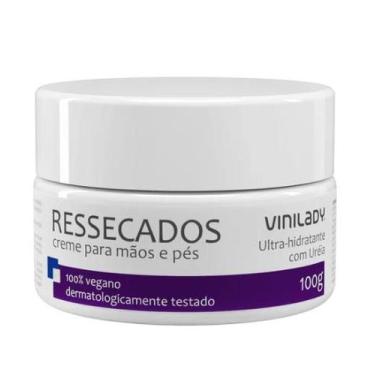 Imagem de Creme Nutritivo Vinilady Mãos e Pés Pele Ressecada 100g