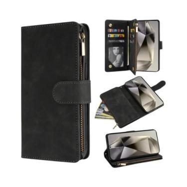 Imagem de Capa De Couro Para Samsung Galaxy S24 Ultra S23 FE S22 plus A14 A15 A5