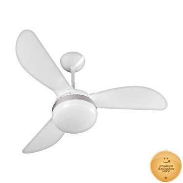 Imagem de Ventilador de Teto Ventisol Fênix Branco / Silver 3 Pás, 3 Velocidades