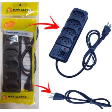 Imagem de Filtro De Linha Régua Elétrica 4 Tomadas Preço de Atacado MENOR PREÇO 
