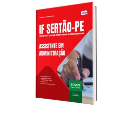 Imagem de Apostila IF Sertão PE - Assistente em Administração - Apostilas Opção