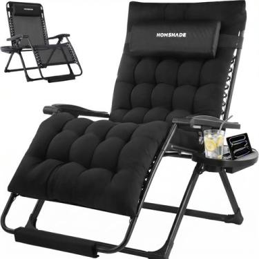 Imagem de Cadeira Reclinável para Área Externa HOMSHADE XXL 33" Zero Gravity