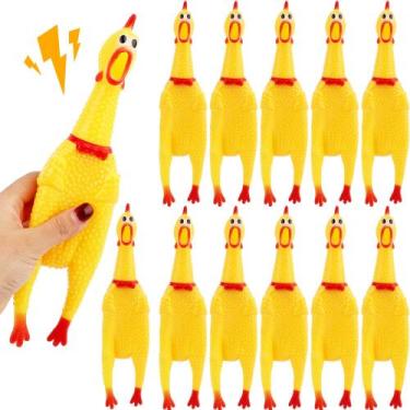 Imagem de Brinquedo de Apertar Plukeen 28 cm Amarelo - Pacote com 12