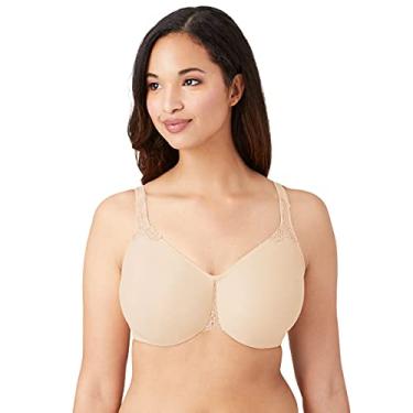 Imagem de Wacoal Sutiã feminino plus size Bodysuede ultra completo com aro sem costura, Arena, 40C