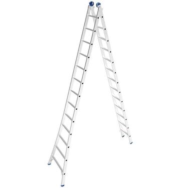 Imagem de Escada de alumínio extensível 2 x 15 degraus 5,05 x 8,65m Real Escadas