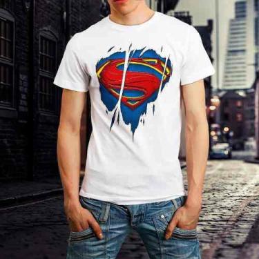 Imagem de Camiseta Superman Homem Infantil Nerd Geek Camisa - Vetor Camisaria