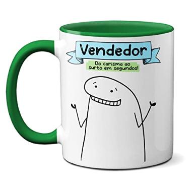 Imagem de Caneca Vendedor Posso Ajudar? Só Estou Dando Uma Olhadinha (Verde)
