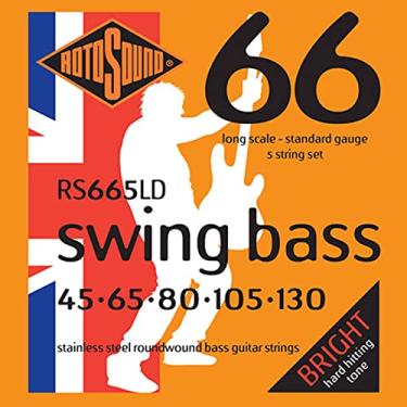 Imagem de Encordoamento Baixo 5 cordas Rotosound - Swing Bass - RS665LD - .045/.130