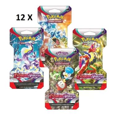 Imagem de 12 Pokémon Blister Unitário EV1 - Escarlate E Violeta  