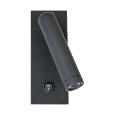 Imagem de Arandela de Cabeceira Leitura Preta Led 3W 2700K Bivolt