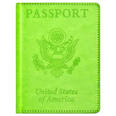 Imagem de Combo de porta-cartão de passaporte e vacina, porta-passaporte com compartimento para cartão de vacina, carteira de passaporte, capa de passaporte, capa de passaporte, suporte de passaporte para