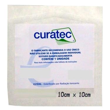 Imagem de Curatec Curativo Alginato De Cálcio E Sódio Para Feridas 10x10cm - (01 Unidade)