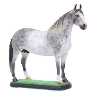 Imagem de Escultura Mangalarga Marchador Tordilho em Resina Home Western Decor 27494