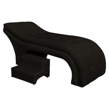 Imagem de Maca Mesa Estética Facial Cílios Sobrancelhas Salão Massagem Veludo Botonê 70 cm - Estopar