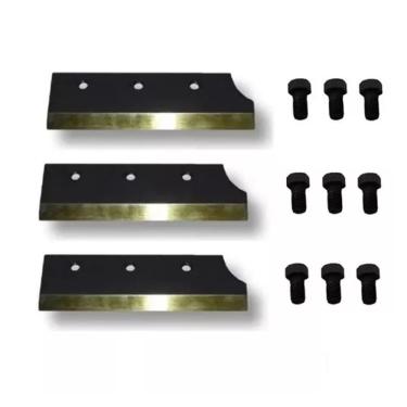 Imagem de Kit Jogo C/ 3 Facas + 9 Parafusos Ensiladeira Nogueira EN9/6400