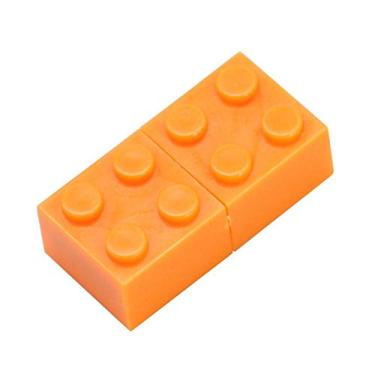 Imagem de Blocos de construção laranja de 128 GB modelo pen drive USB Pen Drive Pen Drive USB Drive USB U Disk Memory Stick USB Flash Card Pen Drive USB Disk USB Stick