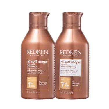 Imagem de Redken All Soft Mega Shampoo 300ml + Condicionador 300ml