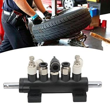 Imagem de Vomeko Válvula de controle de ar de pneu de 5 vias, válvula de controle de ar de pneu de carro de 5 vias, ferramenta de reparo de roda para máquina de troca de pneus.