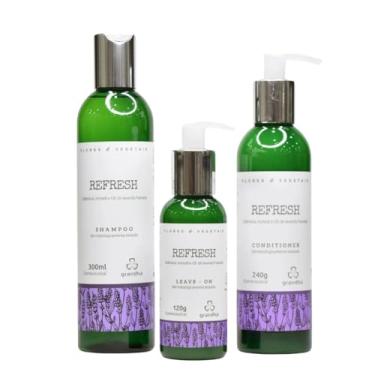 Imagem de "Revitalize Seus Fios com Elegância: Shampoo e Condicionador Grandha Refresh Flores & Vegetais" (kit completo)