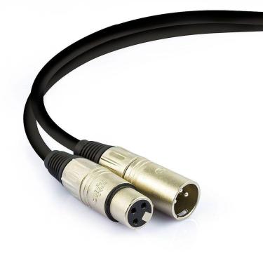 Imagem de Cabo De Microfone Balanceado Xlr Macho Para Xlr Femea Santo Angelo - 95 Metros