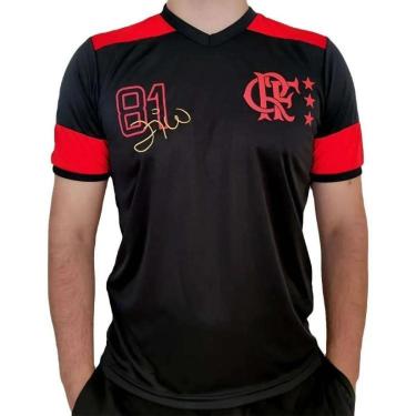 Imagem de Camiseta Braziline Nova Zico Retro - Ptoverm - 3G-Masculino