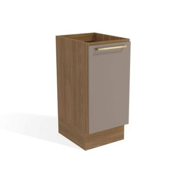 Imagem de Módulo Cozinha Kappesberg Botanic Balcão Botanic M621 c/ 1 Porta s/Tampo 40cm Nogueira/Fendi - Kappesberg