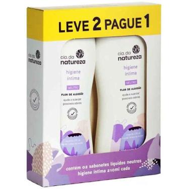 Imagem de Sabonete Intimo feminino Cia da Natureza de 210ml Kit Neutro