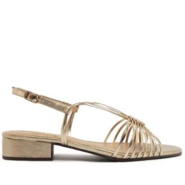 Imagem de SANDÁLIA SALTO BLOCO BAIXO MULTITIRAS NÓ ANACAPRI-Feminino