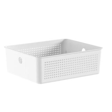 Imagem de Cesto Organizador 5,4 Litros Flow 27 X 22 X 9 - OU, Branco