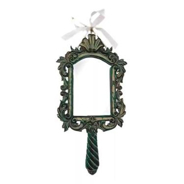 Imagem de Espelho Moldura Poliresina De Parede Design De Mão 44 X 24 - Vacheron